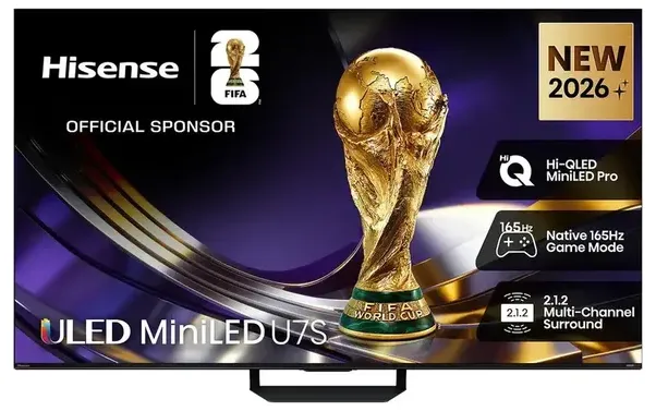 Hisense 55" U7SAU Mini LED Hi-QLED 4K Smart AI TV [2026]