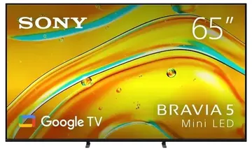 Sony 65" BRAVIA 5 4K HDR Mini LED Full Array Google TV [2025]