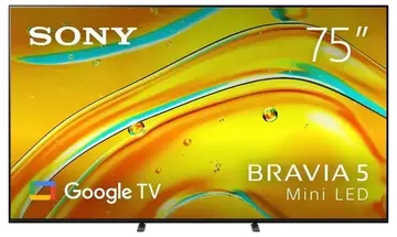 Sony 75" BRAVIA 5 4K HDR Mini LED Full Array Google TV [2025]
