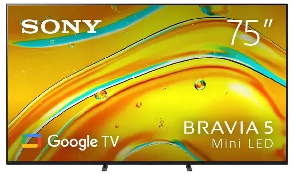Sony 75" BRAVIA 5 4K HDR Mini LED Full Array Google TV [2025]