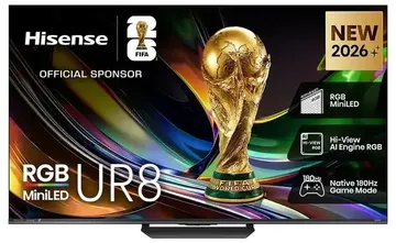 Hisense 85" UR8SAU ULED 4K UHD RGB Mini-LED Smart TV [2026]