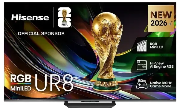 Hisense 85" UR8SAU ULED 4K UHD RGB Mini-LED Smart TV [2026]