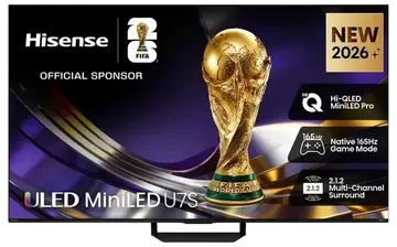 Hisense 65" U7QAU Smart 4K QLED Mini-LED TV (2026)
